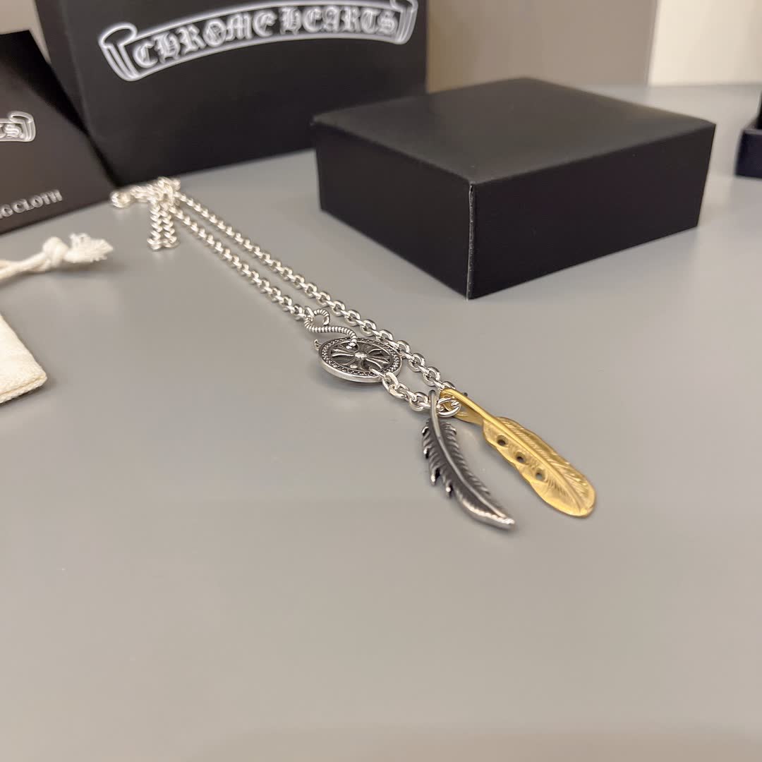 Chrome Hearts Feather Necklace